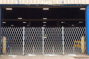 image of commercial steel folding gate