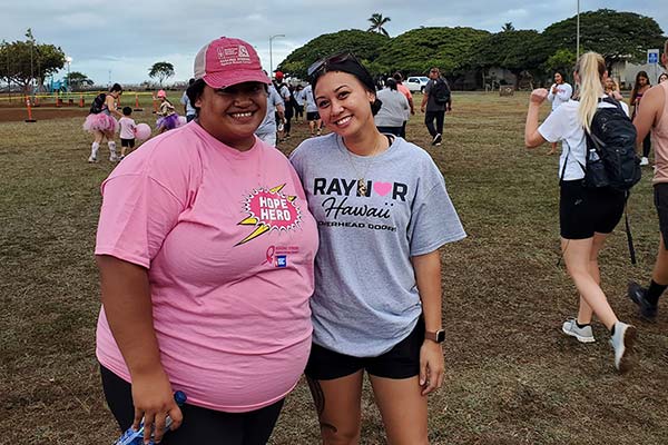 image of Raynor crewmembers at cancer walk