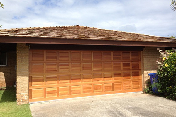 image of brand new Aluminum wood door for residence by Raynor Hawaii